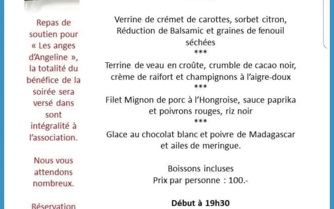 Découverte du menu pour la soirée du 29 novembre [23.11.18.]
