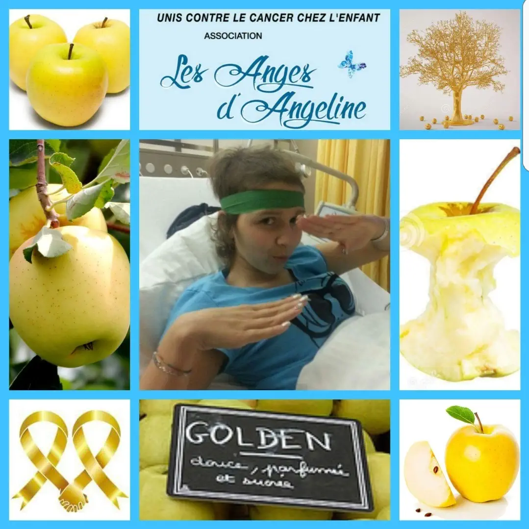 Angeline et des pommes